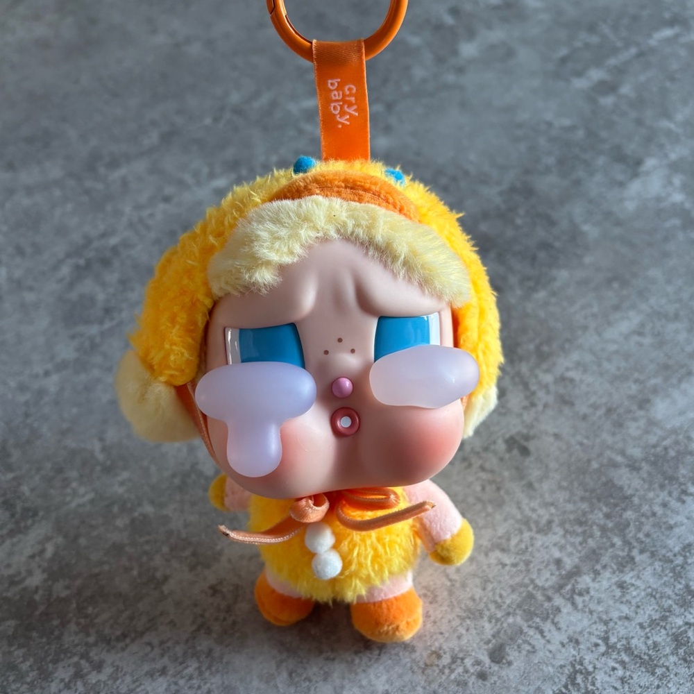 Authentic POPMART CRYBABY Crying Again Series Vinyl Face Plush Duck You